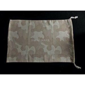Dagne Dover DustBag Storage Pouch Green Gray 14" x 9.5"